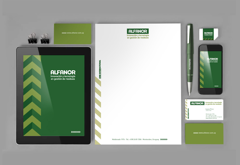 Identidad visual de Alfanor